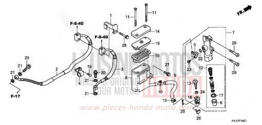 HAUPTBREMSE, HINTEN ZYLINDER (CBR250RA) CBR250RAB de 2011
